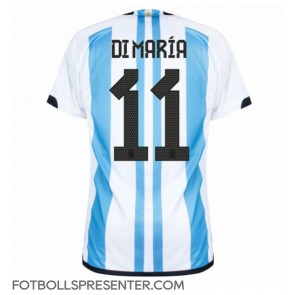 Argentina Angel Di Maria #11 Hemma Matchtröja VM 2022 Kortärmad